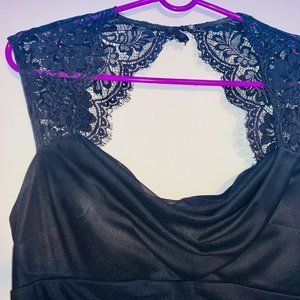 LBD lacey and ruched dress -size 10